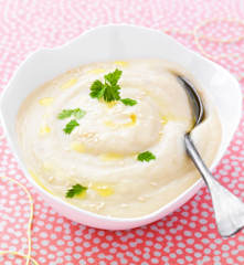 Purée de topinambour au chocolat blanc