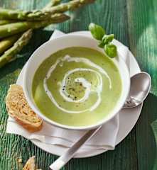 Spargel-Rucola-Suppe