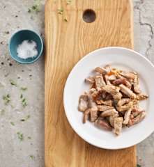 Browned Pork Strips
