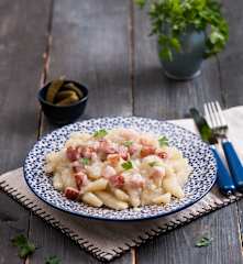 Kluski scykane (hałuski)