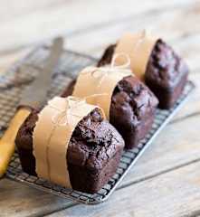 Chocolate zucchini mini loaves