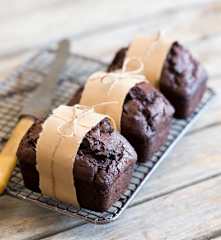 Chocolate zucchini mini loaves