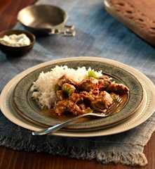 Curry z jagnięciny i papryki (Bhoona Gosht)