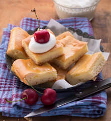 Vanille-Grieß-Schnitten