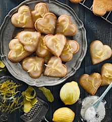 Mandlová srdíčka s citrónovou polevou (bez lepku)