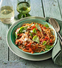 Tomaten-Kapern-Pasta