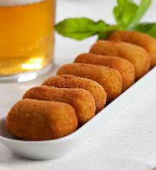 Croquetas de pescado con hierbabuena