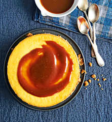 Cheesecake aux galettes bretonnes et caramel
