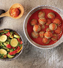 Domates Soslu, Sebzeli, Bulgurlu Köfte