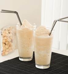 Sorbete de avellanas y caramelo