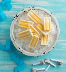 Creamy mango icy poles