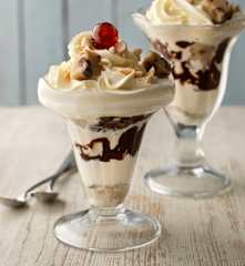 Cookie Dough Ice Cream Sundaes