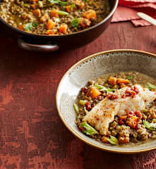 Linsen-Süßkartoffel-Eintopf