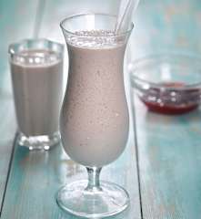 Jahodový koktejl z bufetu Koruna