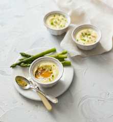 Steamed mushroom and egg pots