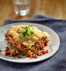 Auberginen-Zucchini-Auflauf mit Hackfleisch