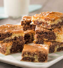 Brownie marmolado