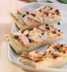 Pizza au saumon
