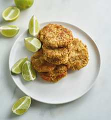 Pataniscas de grão-de-bico