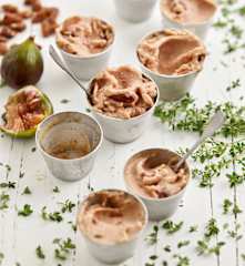 Gelado de figo com amêndoa