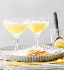 Orange Sorbet with Sparkling Wine