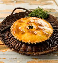 Empada de alheira e grelos