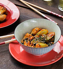 Pak choi coreano (Bok choy doenjam muchim) - Corea