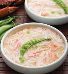 甜豆蟹肉蒸蛋