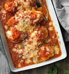 Pizzaiola dada ayam