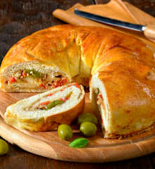 Pizza roulée à la napolitaine