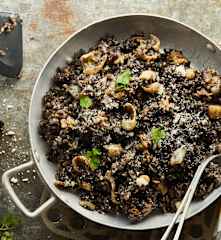 Risotto à l'encre de seiche