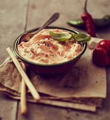 Paprika-Schafskäse-Dip