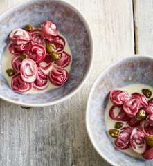 Tortellini de ervilhas com molho de gorgonzola