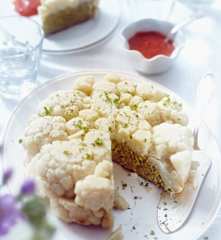 Blumenkohl mit Hackfüllung