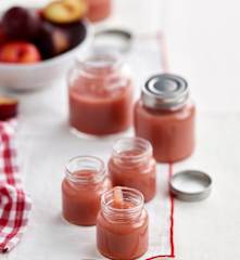 Puré de ameixa e pera