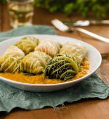 Trouxas de peru recheadas