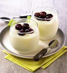 Crème d'amande aux raisins