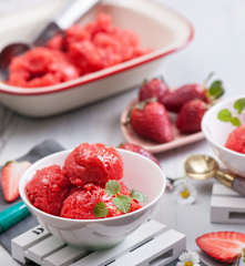 Sorbet z truskawek