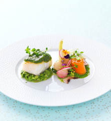 Cabillaud à la vapeur de foin de Crau, petits légumes fraîcheur (Demi-finale Thermostars 2017 - Zone 6)