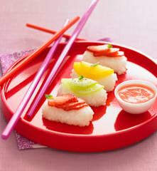 Sushis aux fruits