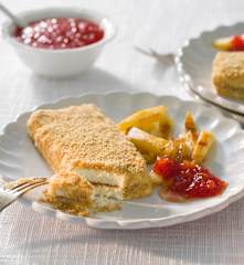 San Jacobo con salsa de tomate (Cheesecake)