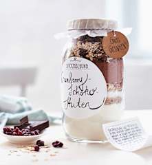 Backmischung für Cranberry-Schoko-Stuten