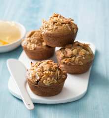Fruit and nut muffins