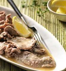 Scaloppine di vitello al limone