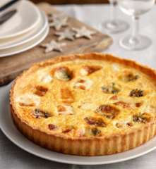 Christmas Cheese and Onion Quiche (UK)
