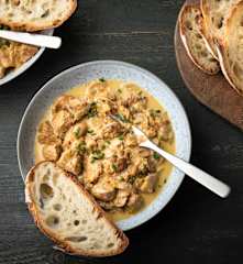 Creamy Lemon Pork and Mushroom