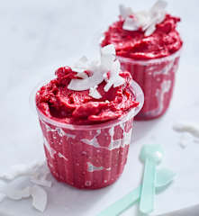 Himbeer-Kokosjoghurt-Eis