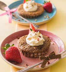 Lava-cake de dulce de leche