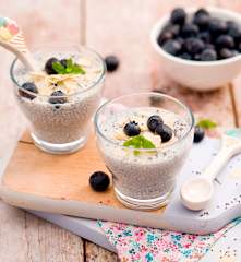 Migdałowy pudding z chia