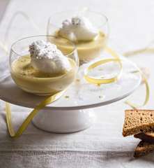 Île flottante au foie gras